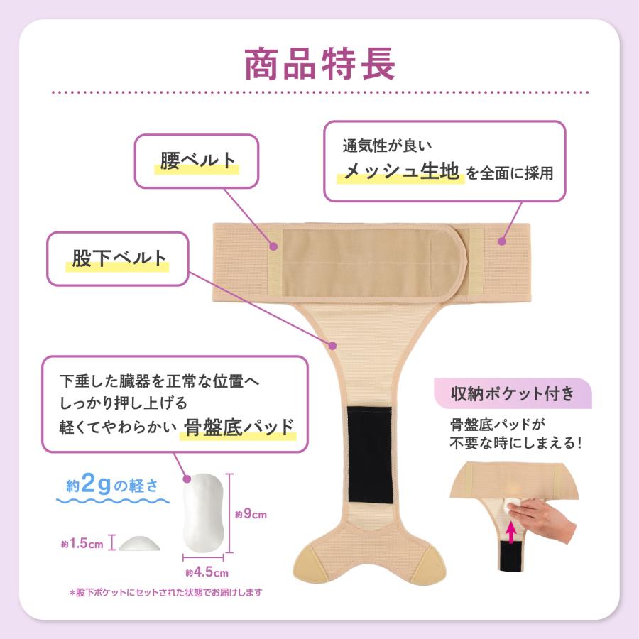 フェミルテ 骨盤底筋持ち上げサポーター 1枚入 ブラック L-LL : Fitty 