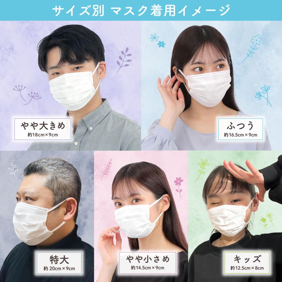 Fitty 【 フィッティ 公式 】 マスク 不織布 やや 大きめ 個包装