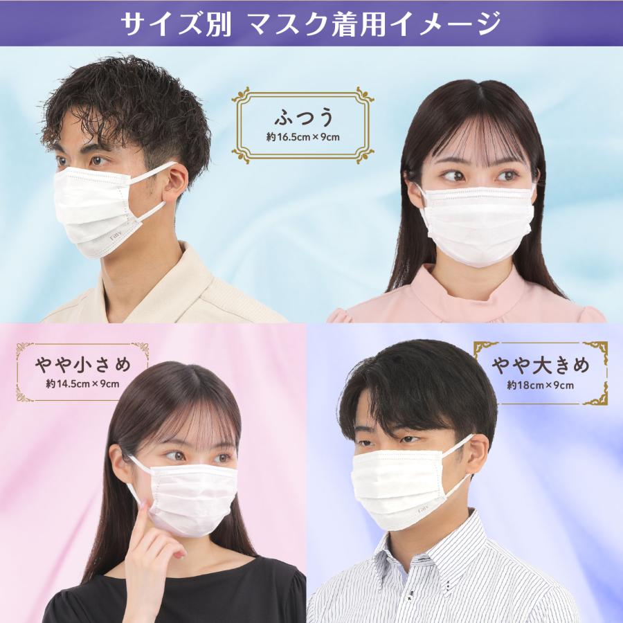 Fitty 【 フィッティ 公式 】 マスク 不織布 やや 大きめ 個包装