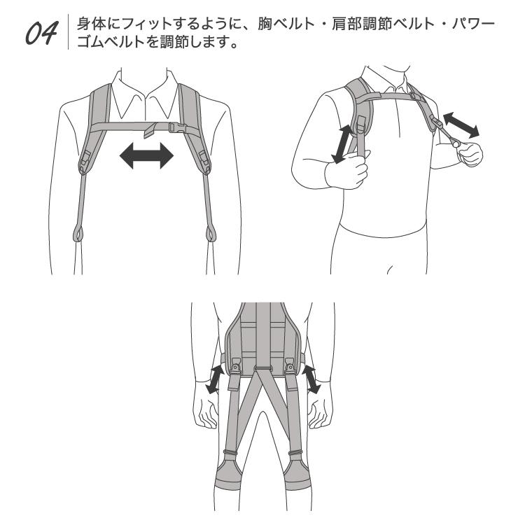 ホルドン モーションアシスト ジャケット 黒 ブラック S - M 身長 150 〜 168cm 男女兼用 前かがみ 起き上がり 中腰 動作 アシスト 楽 軽減 手洗い | タマガワエーザイ | 08