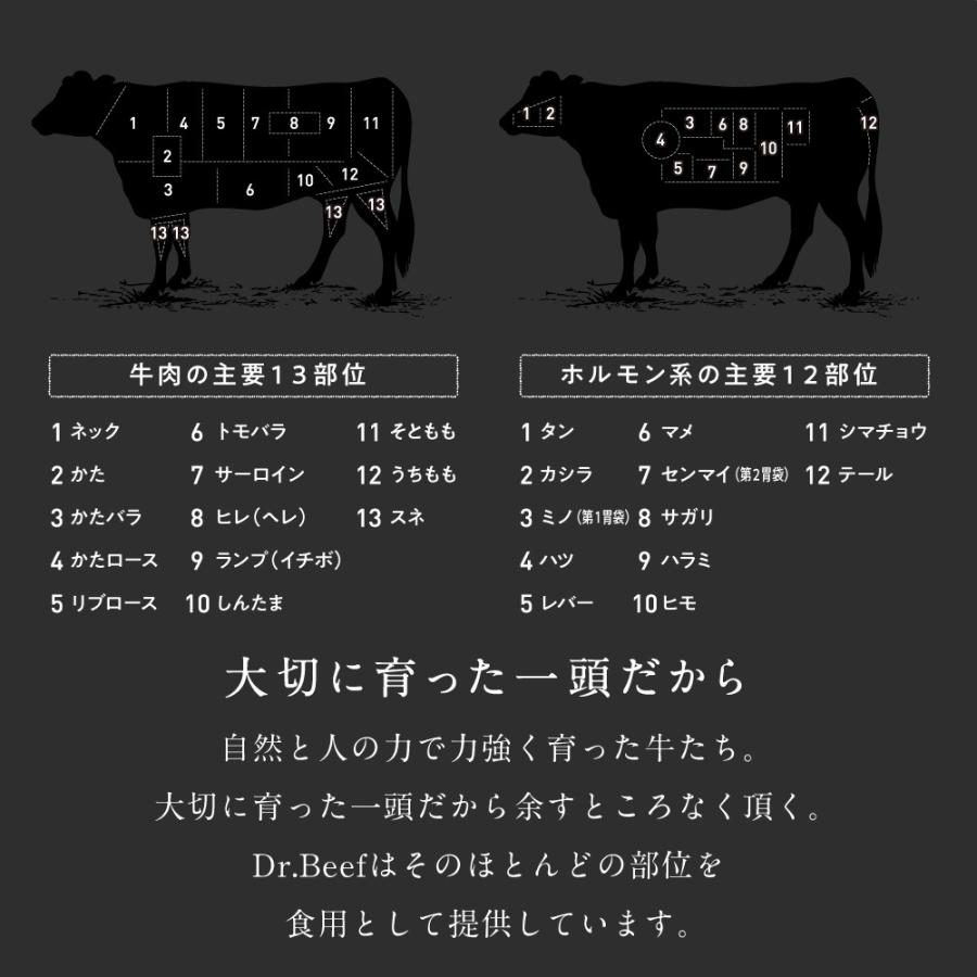 Dr.Beef 焼肉4種セット 合計600g(牛タン150g ロース150g カルビ150g モモ150g) 純日本産 グラスフェッドビーフ 国産 黒毛和牛 赤身 牛肉 焼き肉 お歳暮 送料無料｜tamachanshop｜05