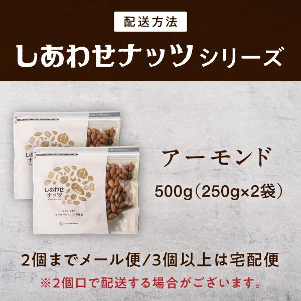 アーモンド 500g (250g×2袋) Wブレンド 素焼き 焙煎 ロースト ナッツ 小分け 無塩 無油 おやつ おつまみ キャンプ飯 送料無料｜tamachanshop｜03