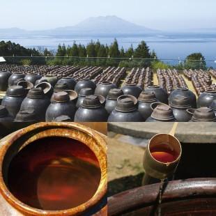 黒酢 福山玄米 900ml×12本 丸重 伝統 天然壷づくり 健康 ドリンク 熟成 露天醸造酢 九州 鹿児島 飲料 送料無料の画像
