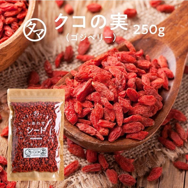 クコの実 無添加 250g お試し ゴジベリー スーパーフード ウルフベリー ポイント消化 送料無料 タマチャンショップpaypayモール店 通販 Paypayモール