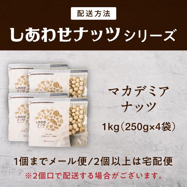 マカデミアナッツ 1000g (250g×4袋) 無塩 無油 ロースト 素焼き 焙煎 マカダミア ナッツ 1kg おやつ おつまみ お菓子 小分け 食品 健康食品 送料無料｜tamachanshop｜03