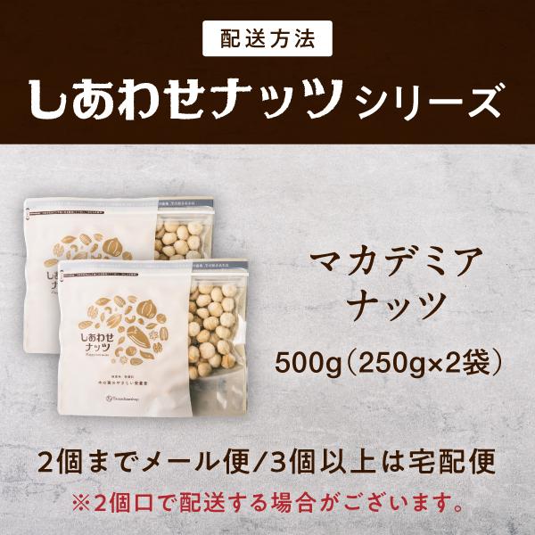 マカデミアナッツ 500g (250g×2袋) 無塩 無油 ロースト 素焼き 焙煎 マカダミア ナッツ おやつ おつまみ お菓子 小分け 食品 健康食品 送料無料｜tamachanshop｜03