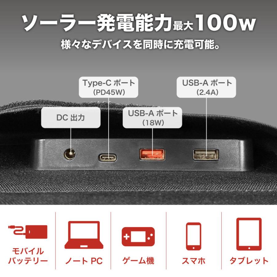 Coleman(コールマン) ソーラーパネル 100W ソーラーチャージャー 単