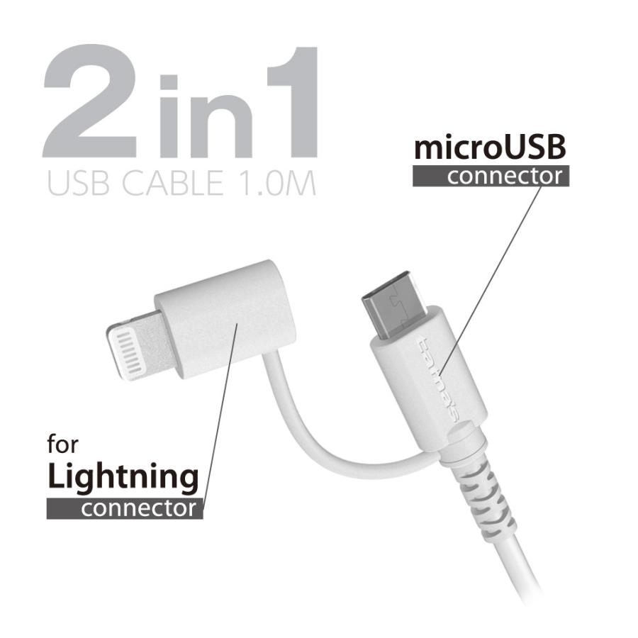 ＵＳＢ−Ａ　ｔｏ　２ｉｎ１ケーブル　ロングライフ　１．０ｍ　Ｈ６９ＬＳ１０モデル｜tamadenco｜02