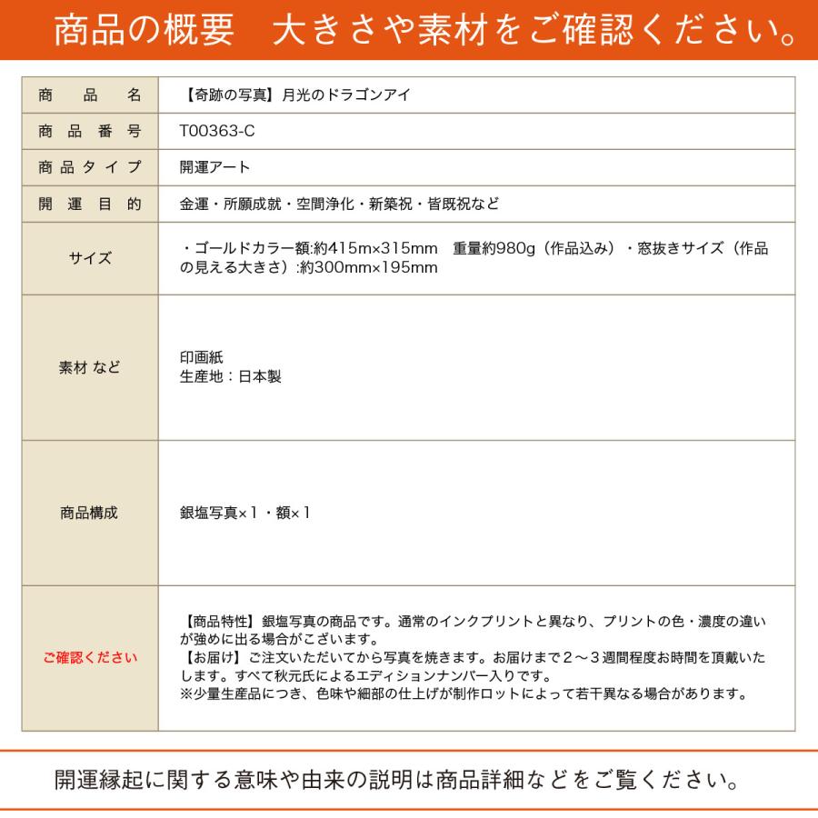 開運 奇跡の写真 月光のドラゴンアイ 秋元隆良 開運グッズ 開運フォト