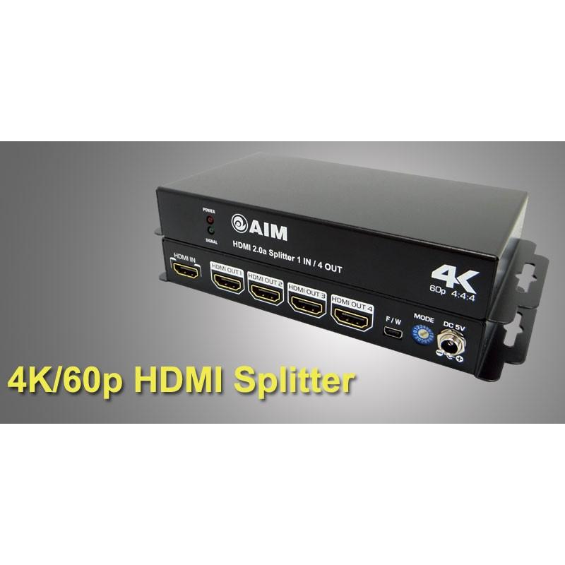 Aim 4k Avs 18g104 60p 18gbps対応hdmiスプリッター エイム電子 Avs 18g104 4k 60p エイム電子 Hdmi分配器 2343 タマガワオーディオ