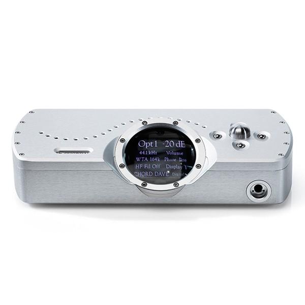 CHORD - Chord Electronics D/A変換器 DAVE しろがね色/黒いこと 吊りひも電子工学 受話器アンプリファイアー イヤホン、ヘッドホン-オーディオ機器