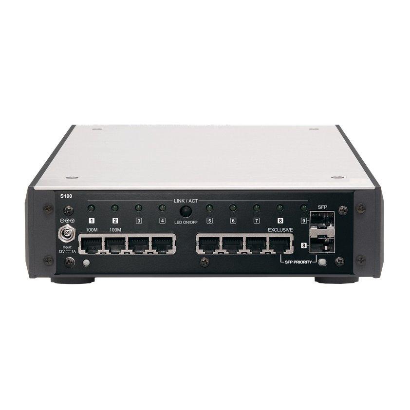 DELA S100/2-CB-J オーディオ専用ネットワークスイッチ DELA ネットワークスイッチ S100/2-CB-J ブラック デラ スイッチング