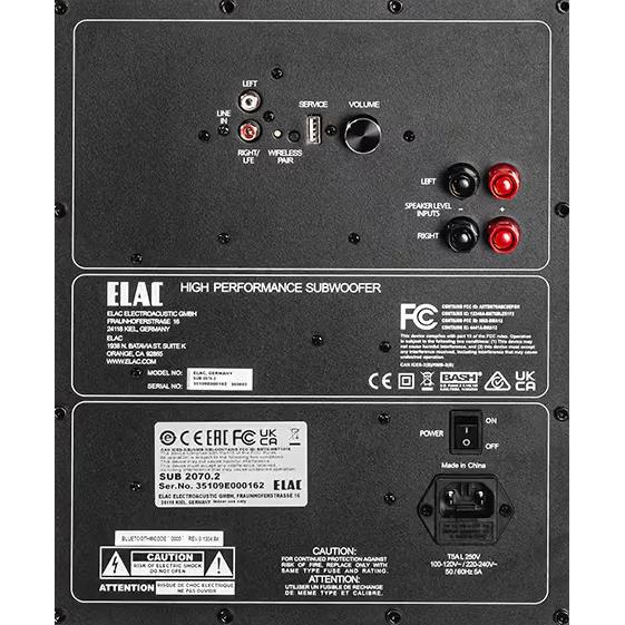 ELAC（エラック） サブウーファー SUB2070.2 単品 サブウーハー