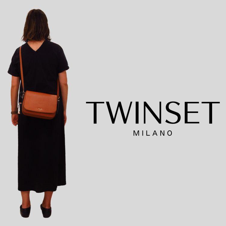 ショルダーバッグ レディース ツインセット TWINSET 本革 レザー 
