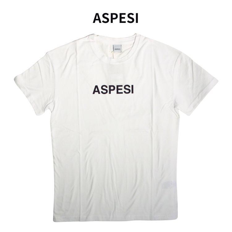 アスペジ Tシャツ 半袖 ASPESI asp1mts02 basic2 ホワイト ネイビー カーキ ミリタリーグリーン ロゴ  トップス アパレル カットソー (t77) | ASPESI | 01
