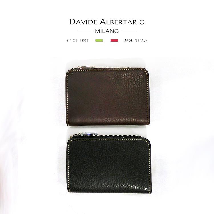 財布 本革 イタリア レザー 二つ折り 2つ折り財布 メンズ ダビデ