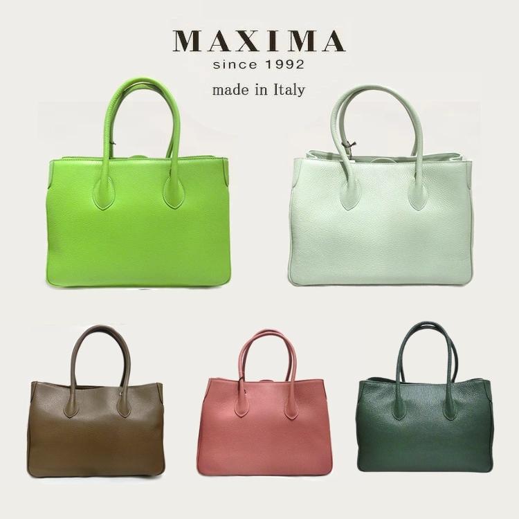 MAXIMA トートバッグ レザー 本革 2way イタリア マキシマ レディース 