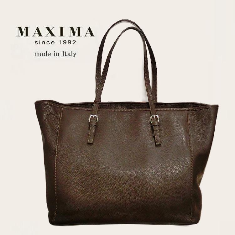 マキシマ 本革 トートバッグ イタリア製 MAXIMA d4145 tortora
