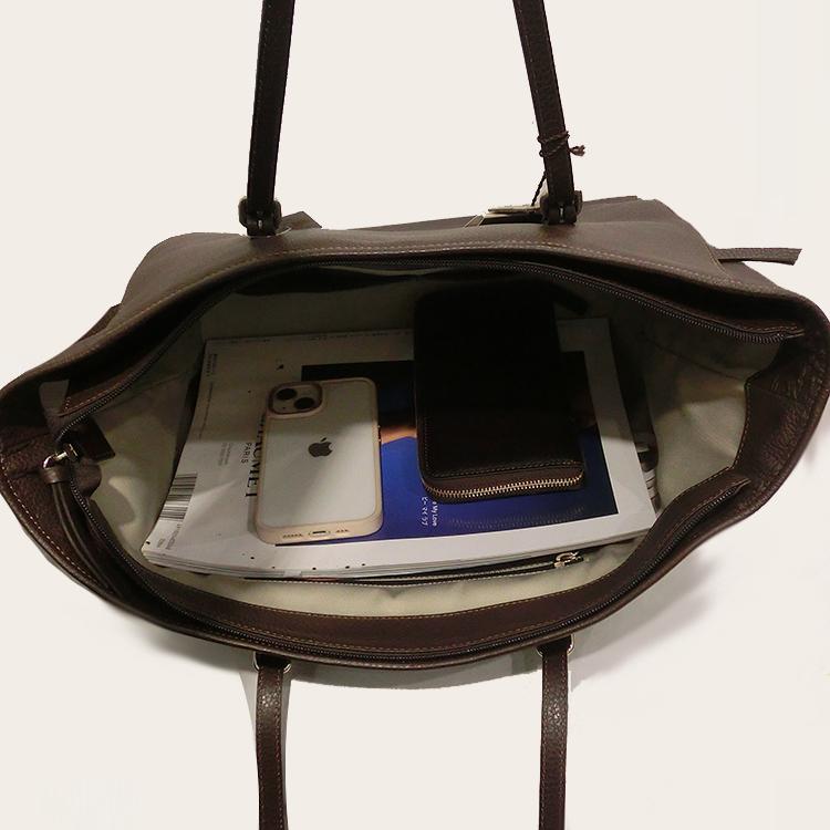 トートバッグ レザー ショルダー 本革 マキシマ 大容量 A4 MAXIMA d3932 ミラノ 訳あり 並行輸入品 (t67)の画像