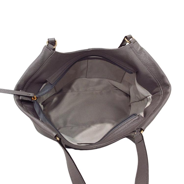 マキシマ 本革 トートバッグ レザー レディース ショルダー イタリア製 MAXIMA d4145 tortora jeans A4対応 大容量 大きい 旅行バッグ (t73)の画像