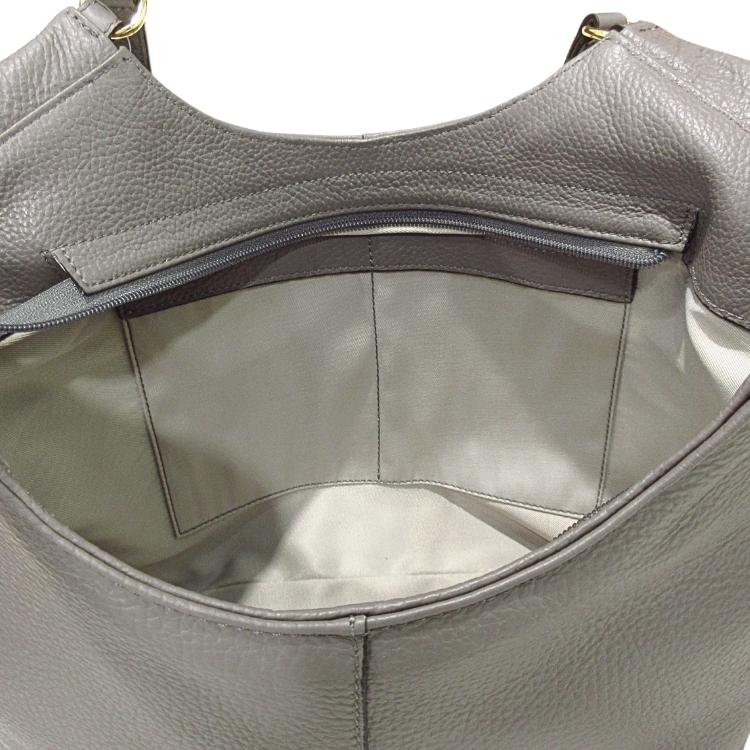マキシマ 本革 トートバッグ レザー レディース ショルダー イタリア製 MAXIMA d4145 tortora jeans A4対応 大容量 大きい 旅行バッグ (t73)の画像
