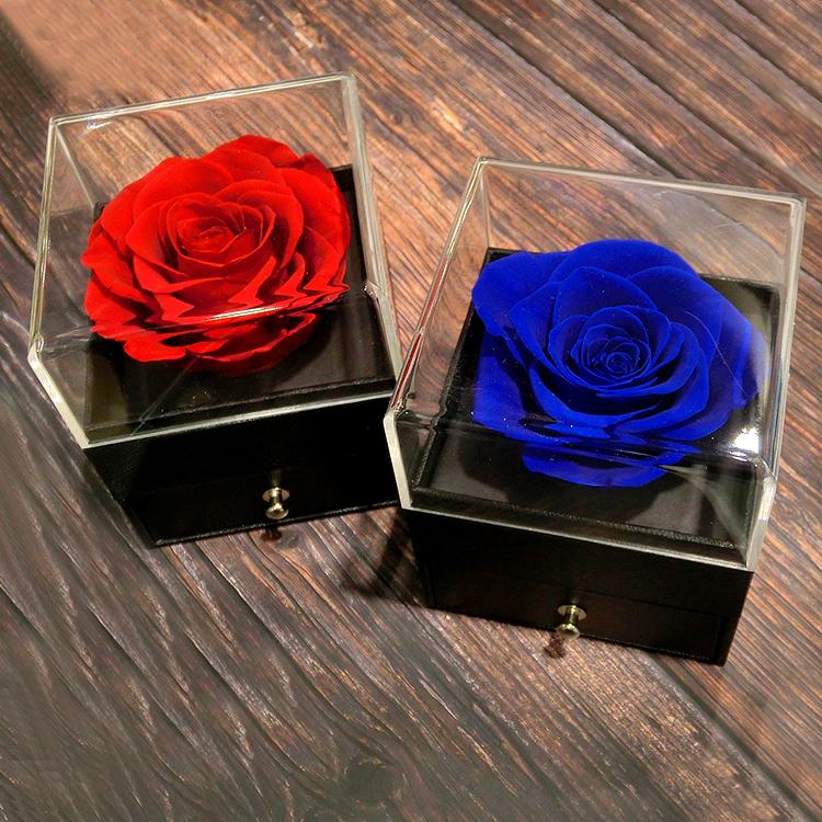 ジュエリーボックス プリザーブドフラワー BOX ケース ラッピング 薔薇