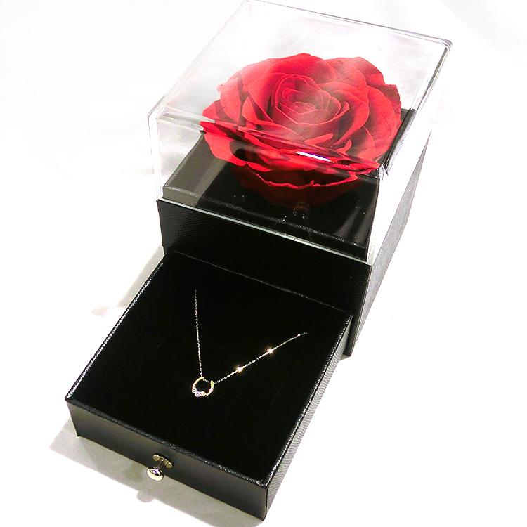 ジュエリーボックス プリザーブドフラワー BOX ケース ラッピング 薔薇