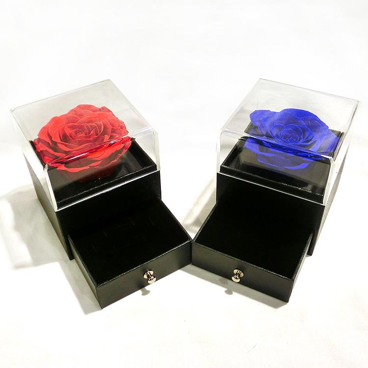 ジュエリーボックス プリザーブドフラワー BOX ケース ラッピング 薔薇