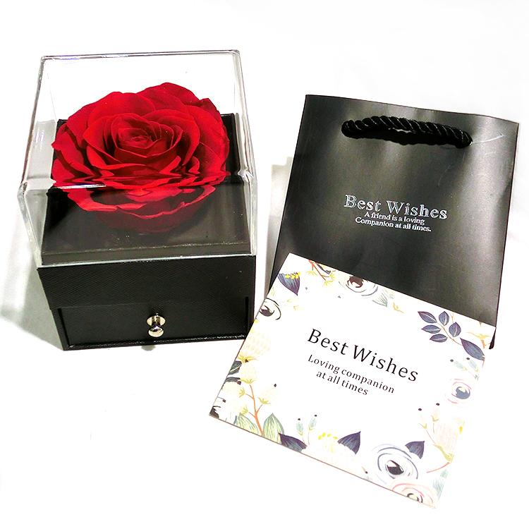 ジュエリーボックス プリザーブドフラワー BOX ケース ラッピング 薔薇