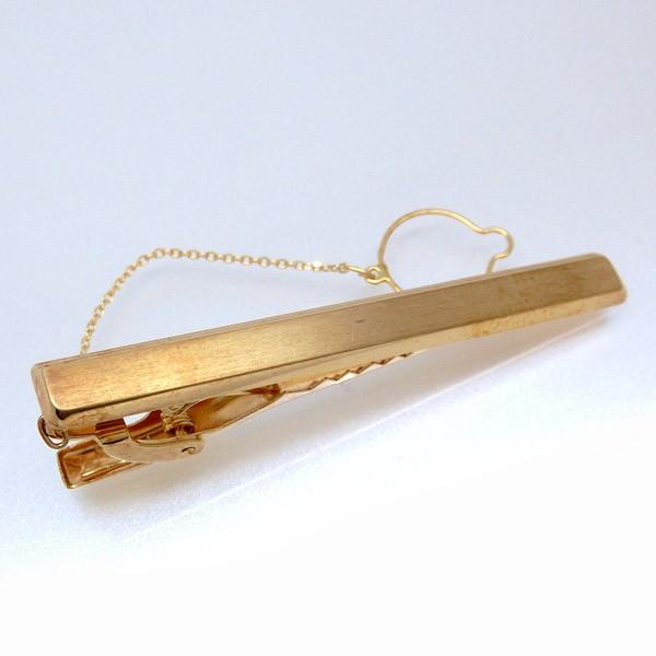 ネクタイピン 18金 K18 タイ留め 地金 ゴールド ok180386 メンズ