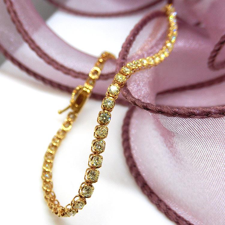 yossyピエロ・ミラノ テニスブレスレット K18WG 六角形 天然ダイ K18WGダイヤモンドテニスブレス – 買えるLEON