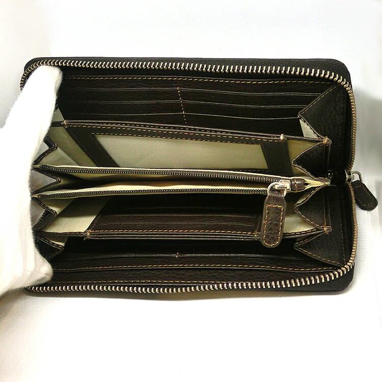 MAXIMA マキシマ 本革 長財布 ラウンドファスナー イタリア