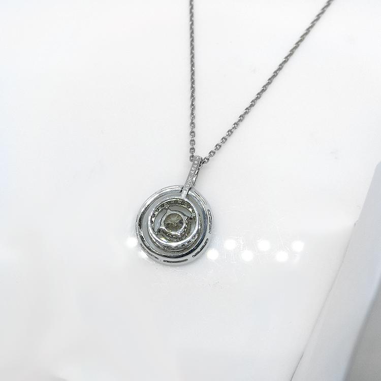 ネックレス プラチナ PT ダイヤモンド ペンダント レディース