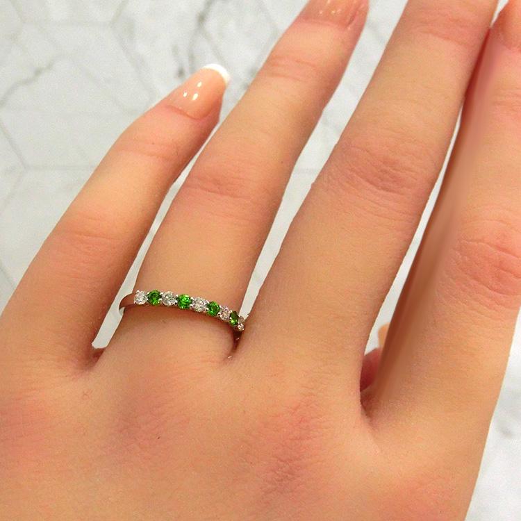 デマンドイドガーネット18金リング 楽天市場】デマントイドガーネット ダイヤモンド K18イエロー