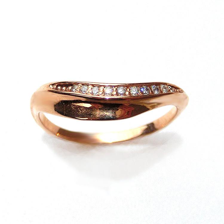 見積商品) ダイヤモンド 指輪 リング K10 ピンクゴールドPG 地金