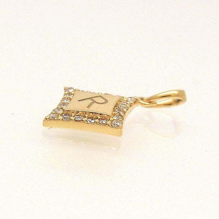 見積商品) イニシャル ペンダントトップ 18金 K18 オーダー 見積商品) イニシャル ペンダントトップ 18金 K18 オーダー