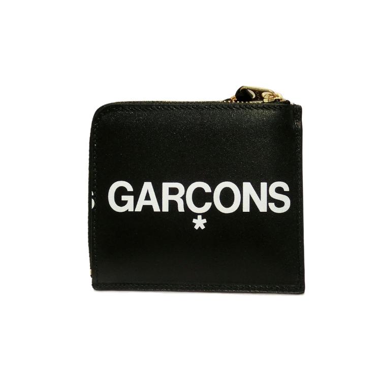 コムデギャルソン comme des garcons 財布 コインケース HUGE LOGO SA3100HL レザー ラウンドファスナー スモールウォレット (t73)の画像