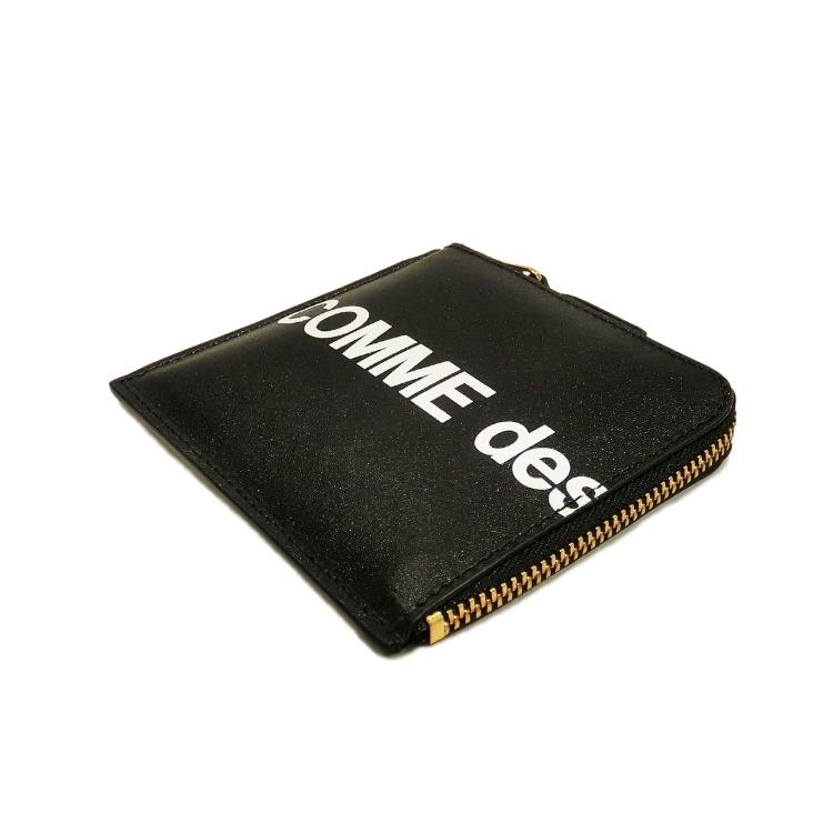コムデギャルソン comme des garcons 財布 コインケース HUGE LOGO SA3100HL レザー ラウンドファスナー スモールウォレット (t73)の画像