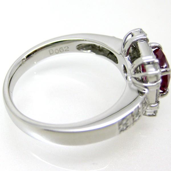 7月誕生石 ルビー 指輪 プラチナ リング ダイヤモンド 1.32ct