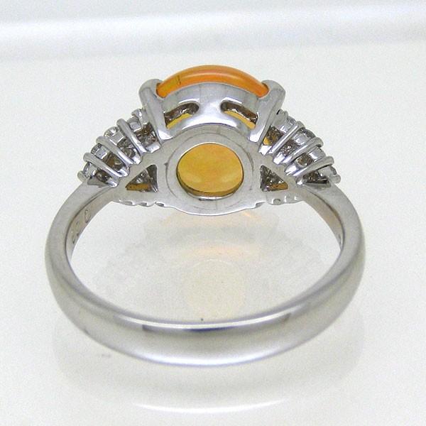 メキシコ オパール リング プラチナ ダイヤモンド 指輪 PT900 メキシコ オパール リング プラチナ ダイヤモンド 指輪 PT900