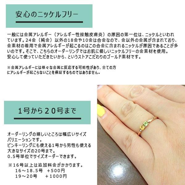 見積商品) 誕生石と地金カラーが選べる 2石天然石指輪 yk-244 見積商品) 誕生石と地金カラーが選べる 2石天然石指輪 yk-244