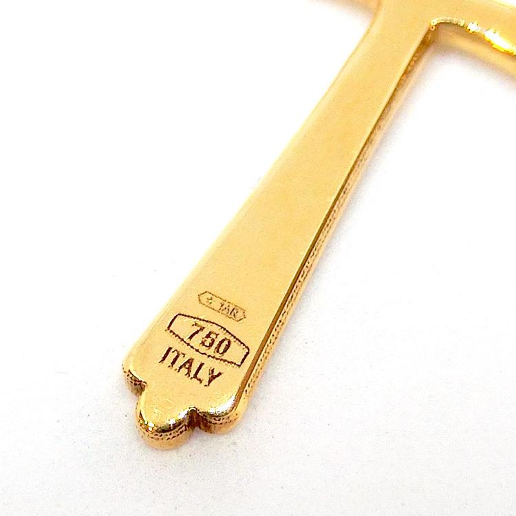 UNOAERRE ウノアエレ K18 18金 ペンダントトップ 十字架 クロス