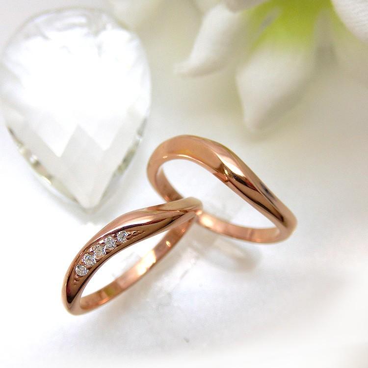 (見積商品) 2本セット ニッケルフリー ペアリング マリッジリング 結婚指輪 メンズ 10金 ダイヤモンド オーダー yk305 (ND)の画像