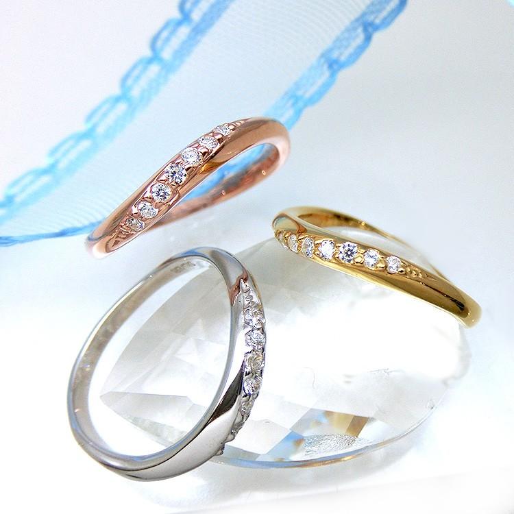 (見積商品) 2本セット ペアリング マリッジリング 結婚指輪 ニッケルフリー 10金 ダイヤモンド オーダー (ND)の画像