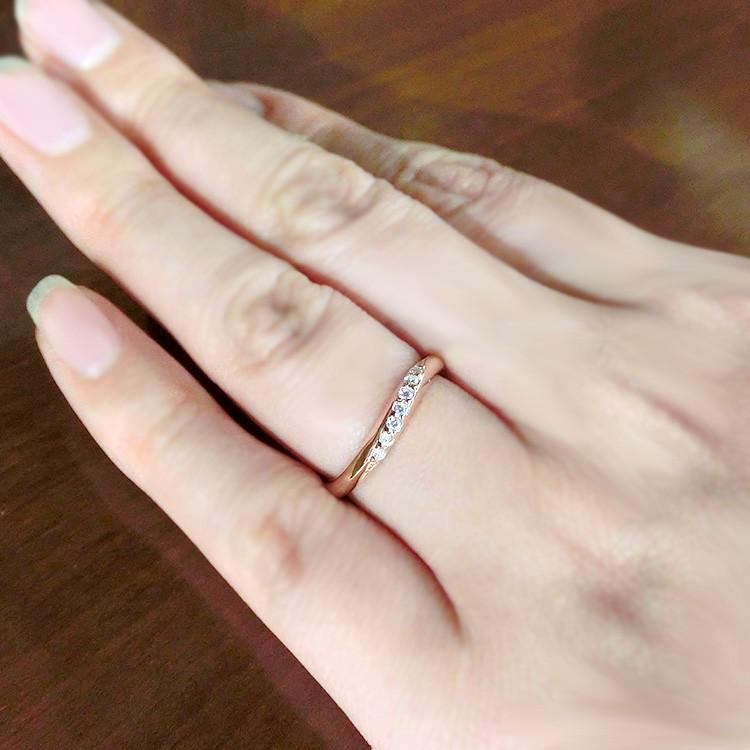 (見積商品) 2本セット ペアリング マリッジリング 結婚指輪 ニッケルフリー 10金 ダイヤモンド オーダー (ND)の画像