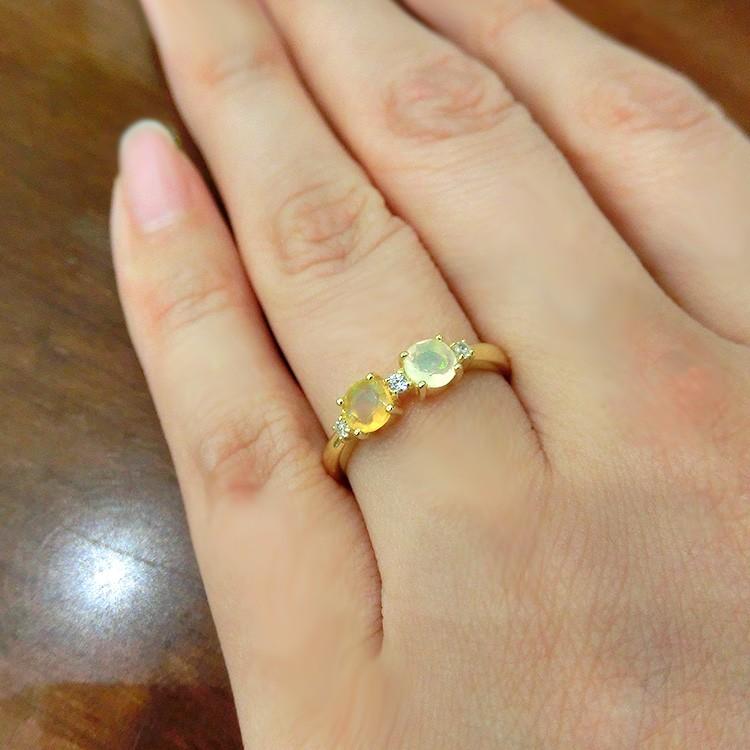 見積商品) 10金 パパラチアカラートルマリン リング 指輪 K10PG ピンク