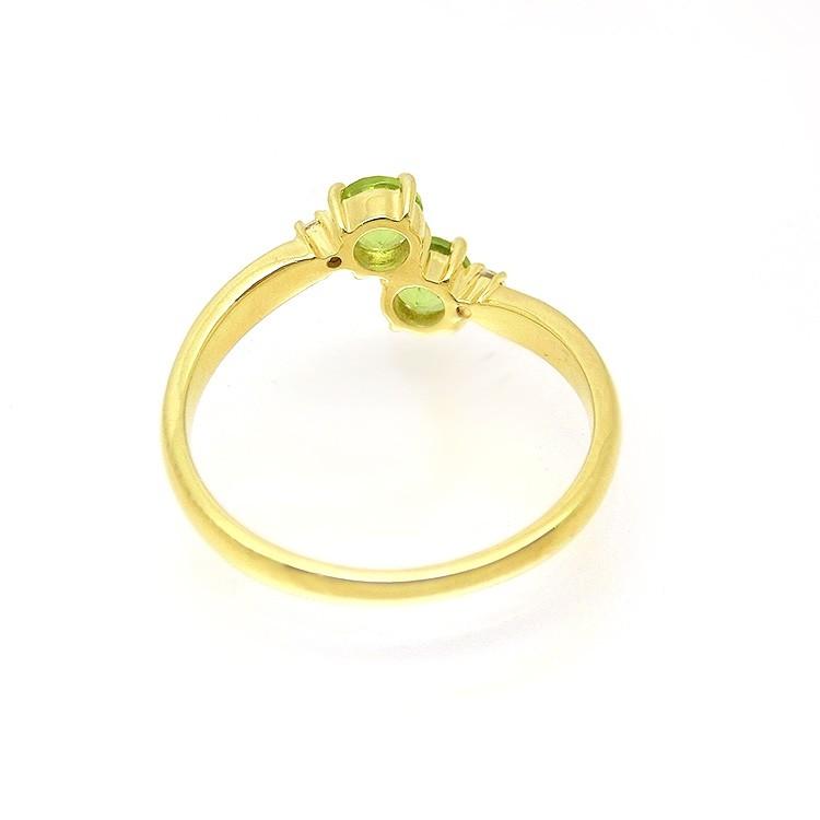 見積商品) 10金 リング ロードライトガーネット ペリドット 指輪