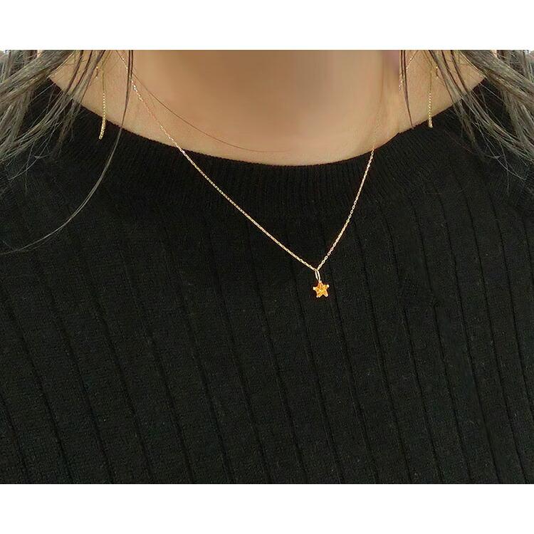 ペンダントトップ 星 スター ネックレスヘッド 18金 プラチナ