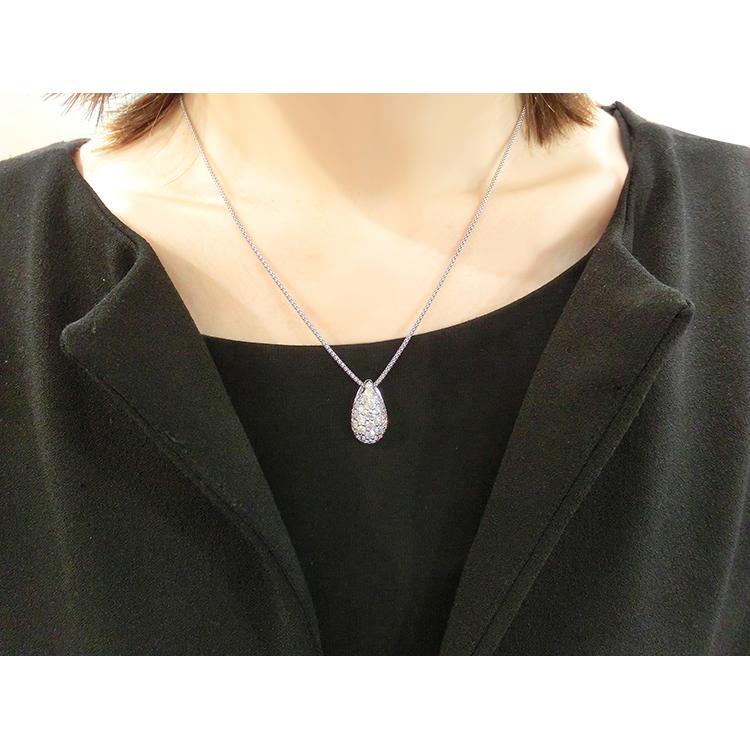 ネックレス プラチナ ダイヤモンド ペンダント 2.00ct 35石 PT 