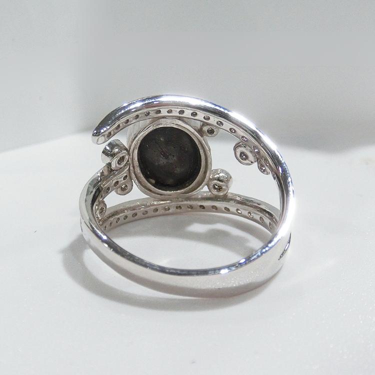 ボルダーオパール リング ダイヤモンド プラチナ 指輪 10月誕生石